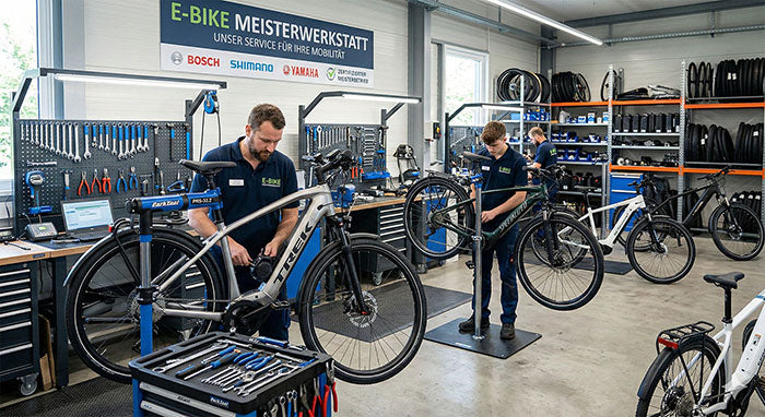 Meister-Werkstatt spezialisiert auf E-Bikes