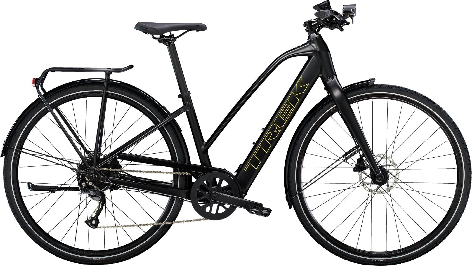 Trek FX+ 2 Stragger - 250 Wh - 2023 - 28 Zoll - Trapez